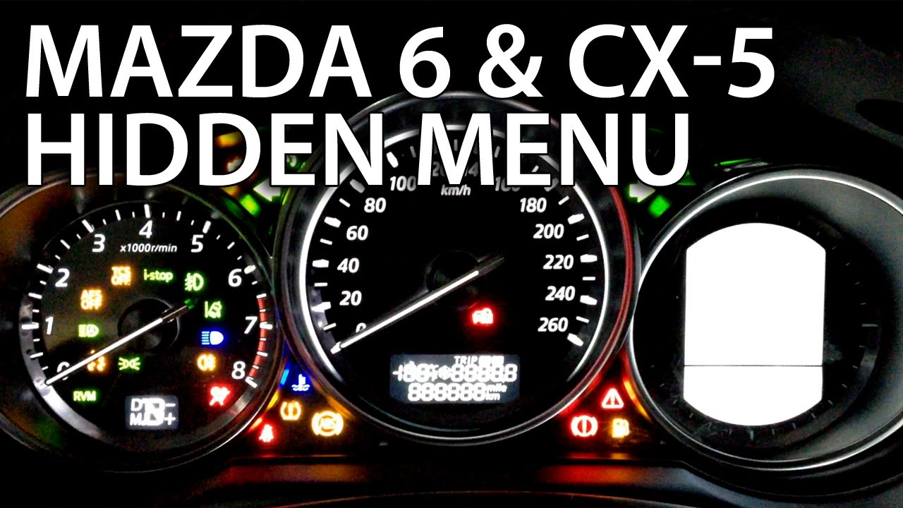 How to enter Mazda CX-5 & 6 3rd gen. hidden test menu (instrument