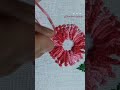 New Awesome Flower With Brazilian Embroidery Tutorial #shorts #youtubeshorts