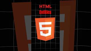 HTML Entities You Should Know In HTML! 🤓💻