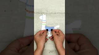 How to make a LLAMA Finger Puppet Craft #shorts