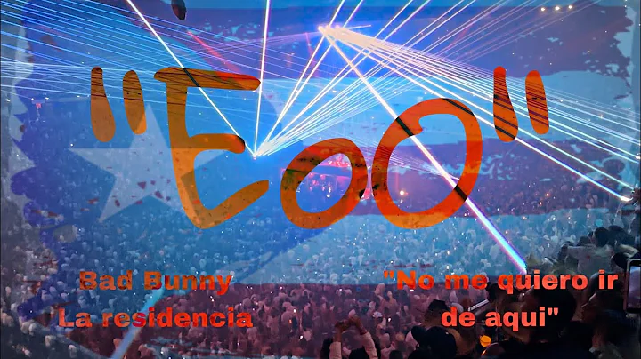Bad Bunny La Residencia “EoO” #badbunny #laresidenciadebadbunny #laresidencia #puertorico #badbunny
