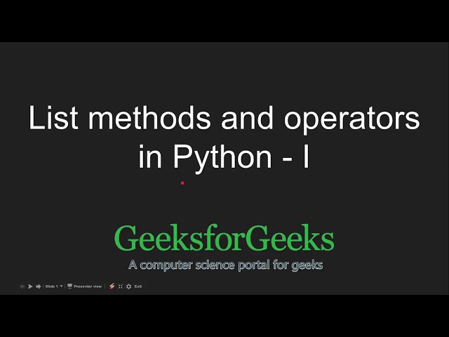 Extending a list in Python (5 different ways) - GeeksforGeeks