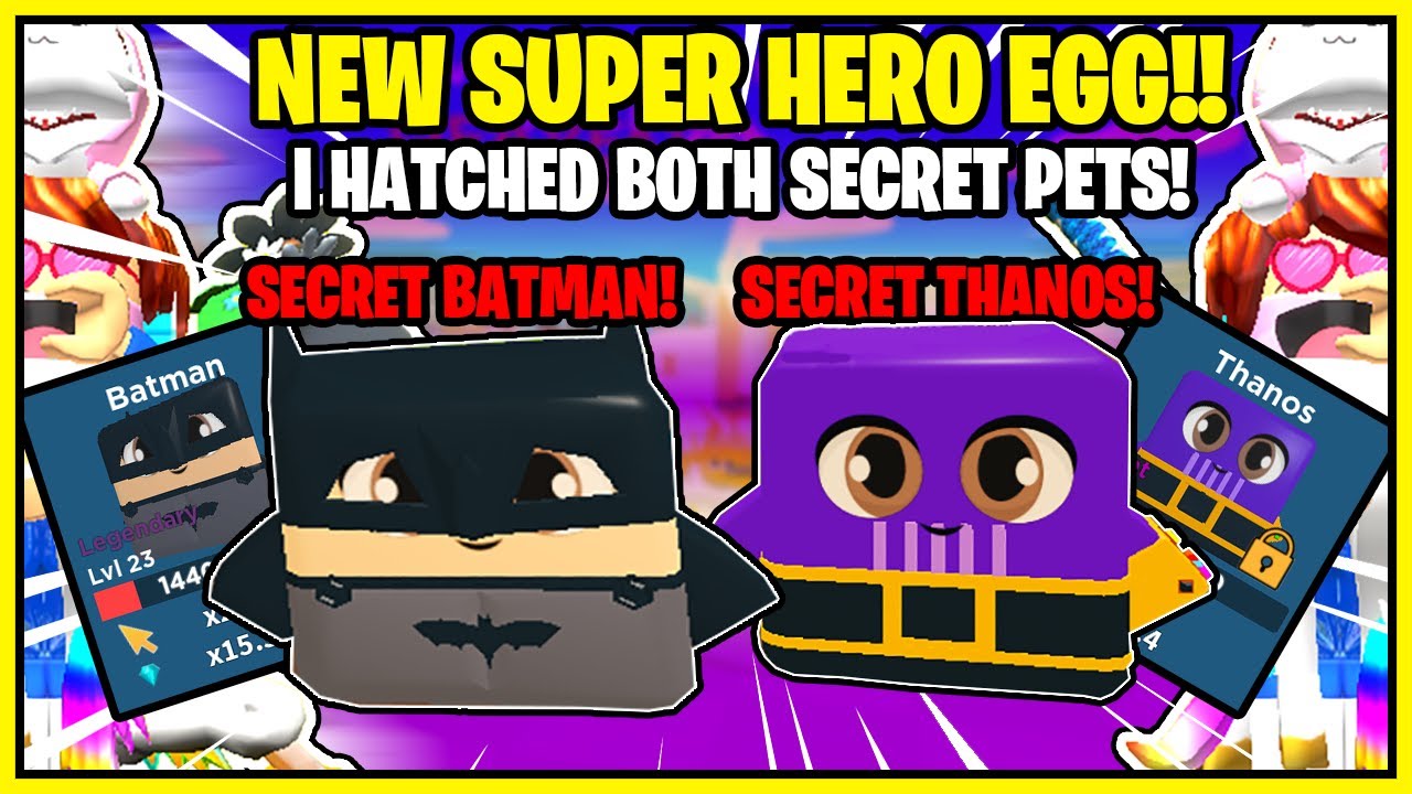 CLICKING CHAMPIONS NEW HERO WORLD! I HATCHED BOTH NEW SECRETS FROM HERO EGG! NEW SCHIZELPOPS WORLD?!