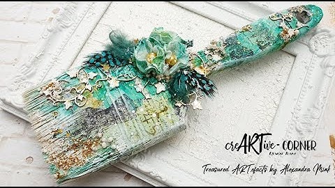 Altered Brush ‘Mannequin’ | Mixed Media Tutorial | DT Project for CreARTive Corner