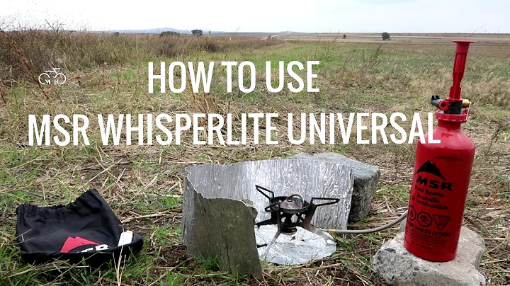 How to use MSR Whisperlite Universal hybrid fuel stove, simple step by step. Best camping stove!