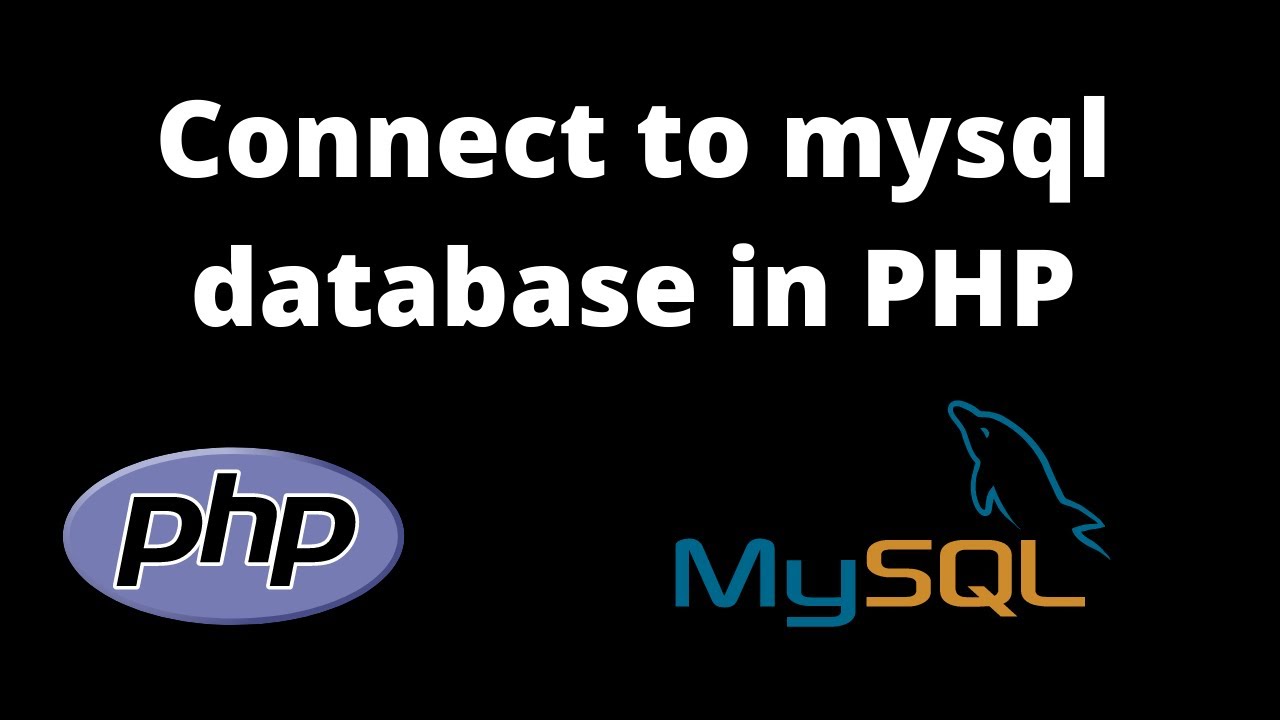 Lesson 1 - How To Connect To a Mysql Database In PHP - YouTube