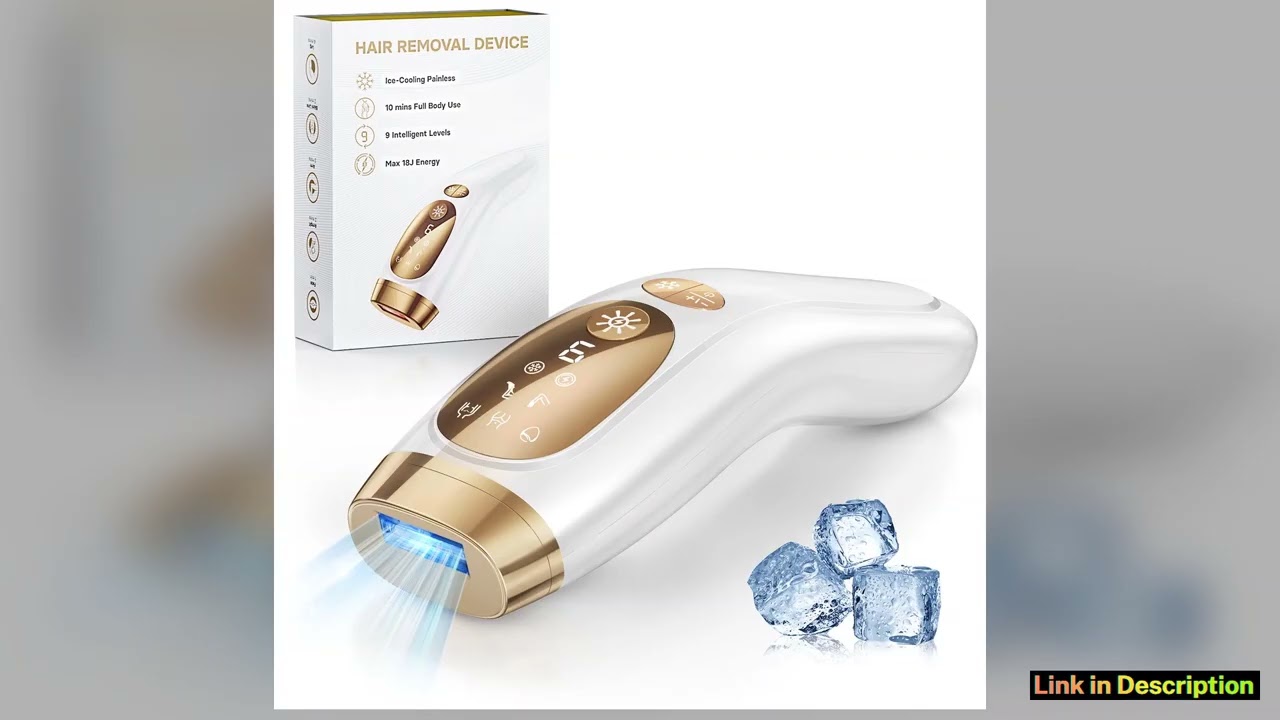 Laser Hair Removal with Ice Cooling Care Function for Women Men PermanentUnlimited Flashes