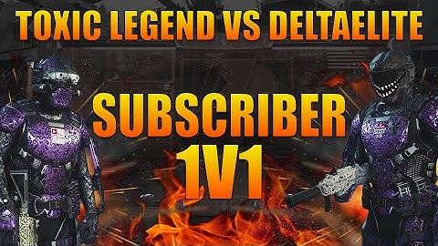 Call of Duty Advanced Warfare: SUBSCRIBER 1v1 - DeltaElite vs IIToxic LegendII - SUPER CLOSE GAME!