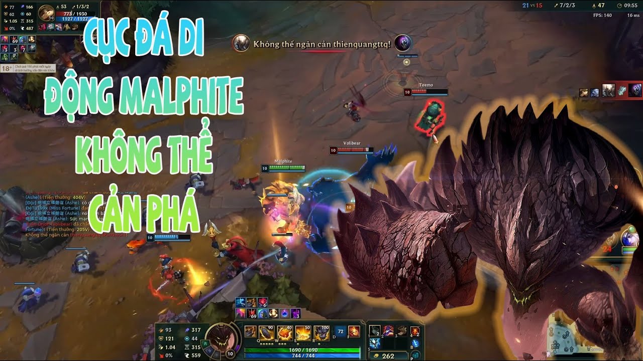 URF 2025 | Cục đá di động Malphite không thể cản phá.