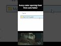 Every coder opening their first code folder… 🥲 | Coding Meme #python#code#relatable#fyp#shorts#viral