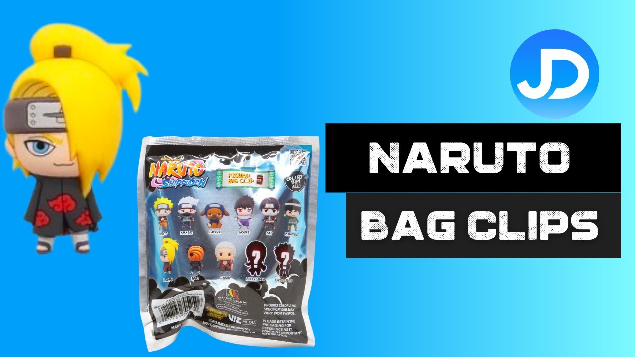 Naruto Shippuden Figural Bag Clips opening YouTube