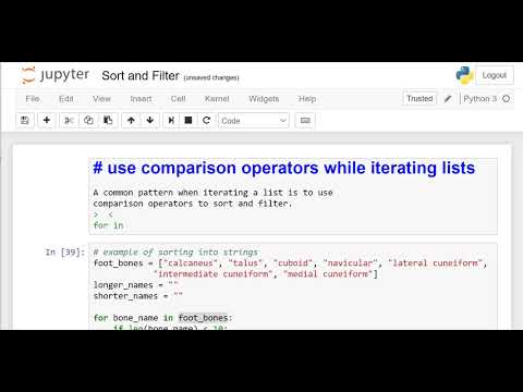 Sort and Filter in Python