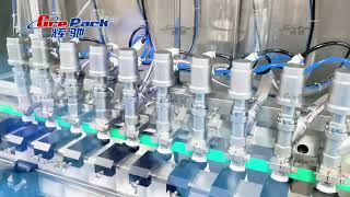 10-Nozzle Gravity Filling & Trigger Capping Machine Line | 500g Disinfectant Spray Filler
