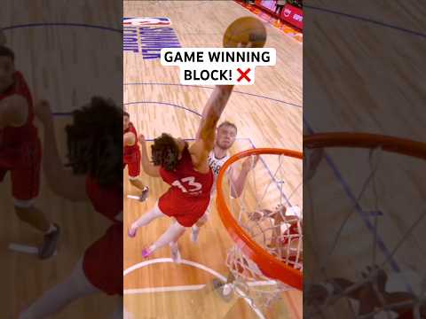 Seth Lundy rises up for the game winning block!