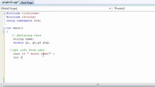 Learn programming now 13 ( Simple input example C++)