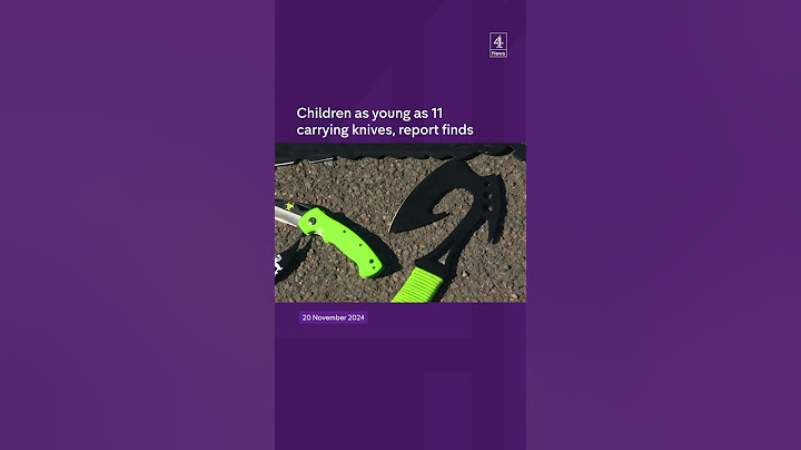 Children as young as 11 carrying knives, report finds