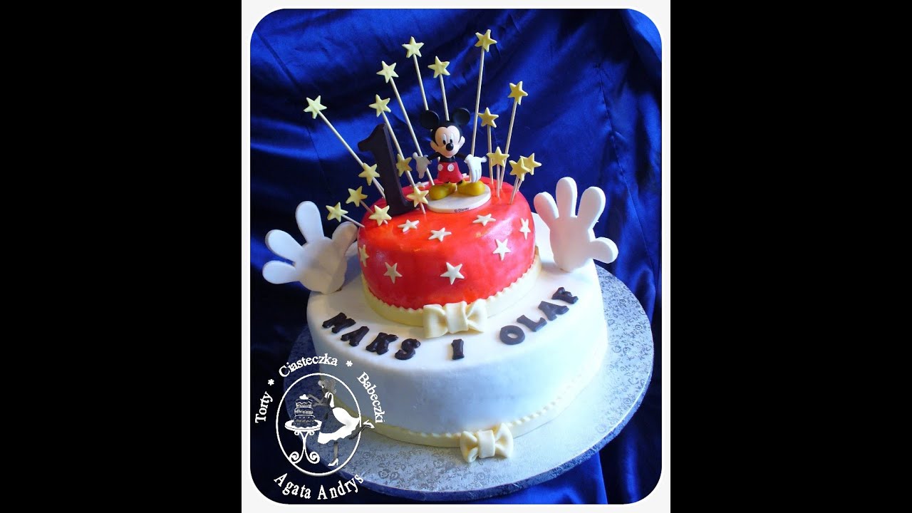 Tort Na Roczek Pierwsze Urodziny Z Myszka Miki Cake First Birthday
