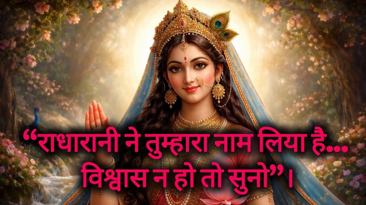 ने आज तुम्हारा नाम लिया है… यह संयोग नहीं है | राधारानी का सीधा दिव्य संदेश | #RadharaniSandesh