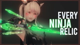 Every Ninja Relic Weapon! ARR - SHB || FFXIV ♥