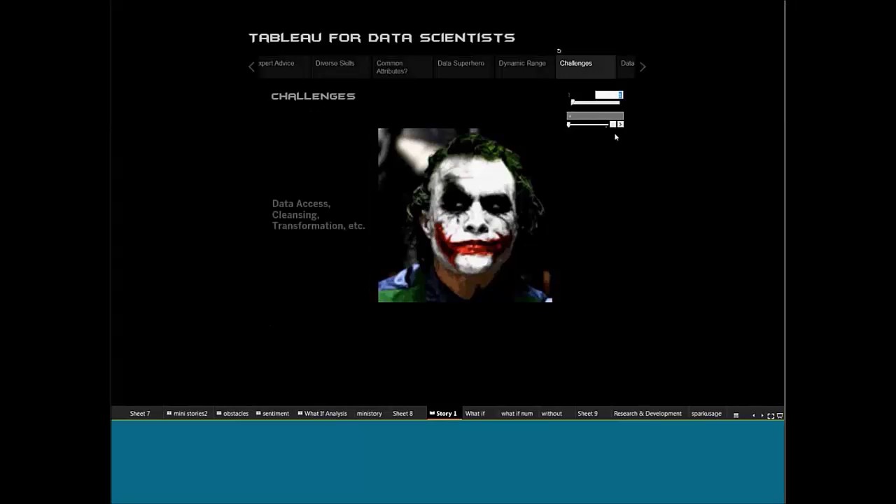 Tableau for Data Scientists