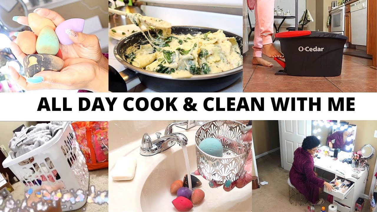 Cook & Clean With Me | HOUSE CLEANING MOTIVATION FALL 2020. Dinner With Destiny.