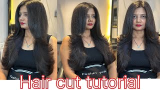 How to medium Layer hair cut | हेयर कट करणा सीखे बिलकुल आसान तरिखे से| step by step tutorial हिंदिमे