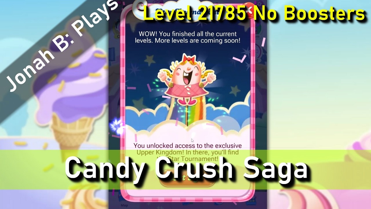 Candy Crush Saga Level 21785 No Boosters - YouTube