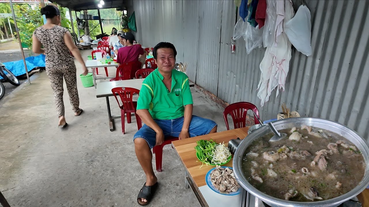 Hông lẽ quán lẩu cháo má heo thịt nhiều giá rẻ nhất miền tây là đây | Long Xuyên TV 