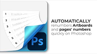 Automatic renumbers Artboards and pages' numbers quickly on Photoshop