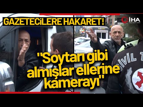 Sinirini Gazetecilerden Çıkarttı! Hakaret Etti...