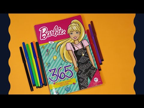 Livro 365 Atividades e Desenhos para Colorir Barbie - minipreco