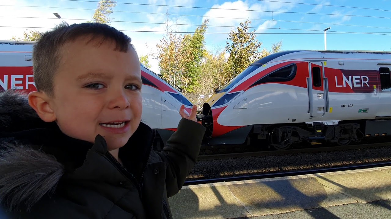 Morpeth Train Station with Christopher