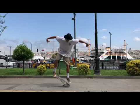 Istanbul, Turkey. 100 Switch Heelflips, Look for the boat to leave !