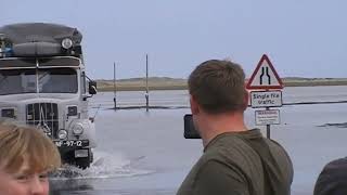 Holy Island Causeway August 2022 and 2023