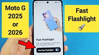 How to enable Flashlight light chop chop for Moto G Android phone  screenshot 3