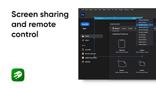 How to use screen sharing and remote control in Virola Corporate Messenger screenshot 2