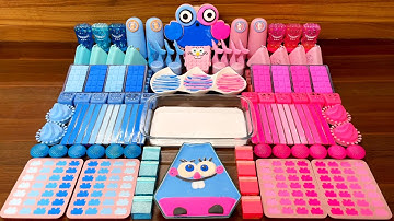 Slime mixing ASMR – Spongebob