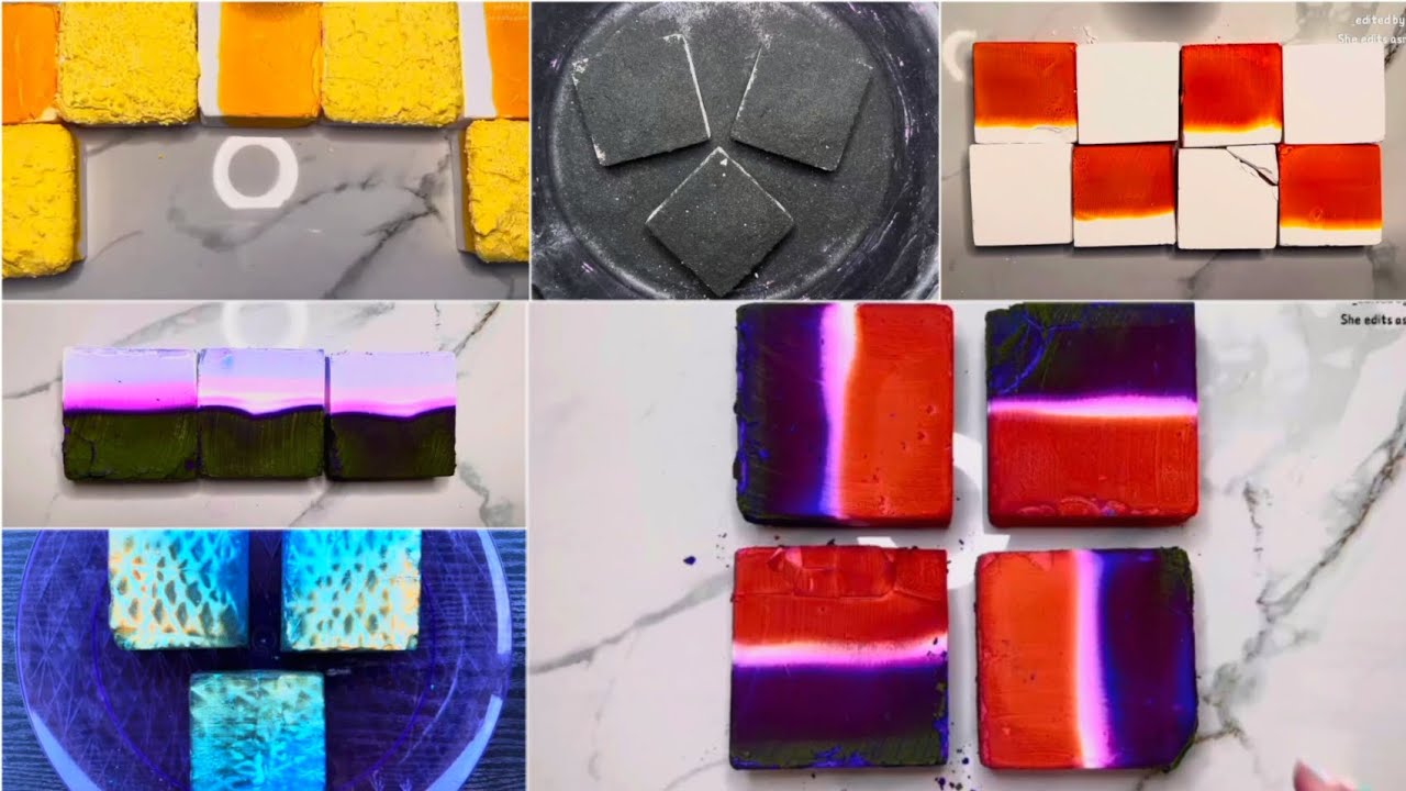 Dyed Gym Chalk Edit 🎨💌 || oddly satisfying|| @yournewcrushasmr dyed gym ...