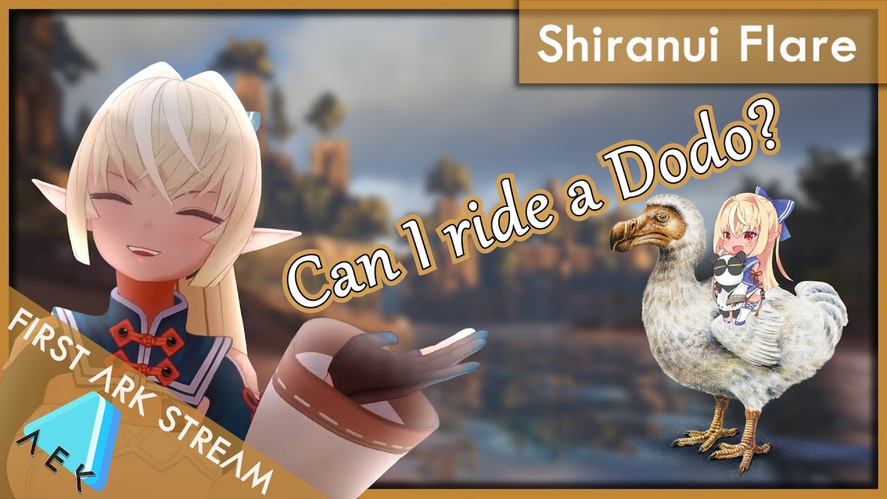 [Hololive] Shiranui Flare's first ARK highlights - Far from the others