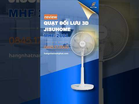 Đập Hộp Mẫu #Quạt Nhật Jisuhome MH-F2601-W, 7 Cánh - 12 Cấp Độ Gió
