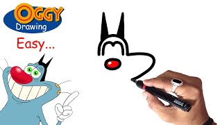 ऑग क डरइग इसस आसन कई सखएग त वडय डलट कर दग Oggy Drawing Easy For Kids.