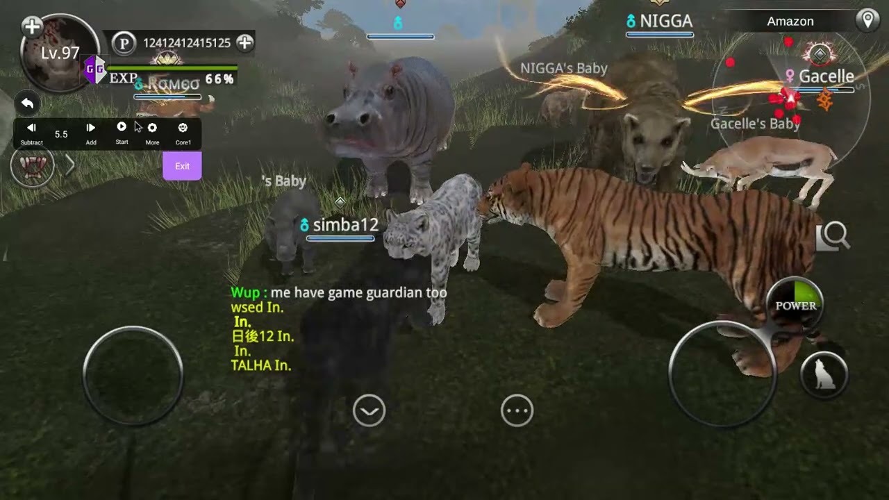 Wild animals Online Game guardian and Game killer Speed hack