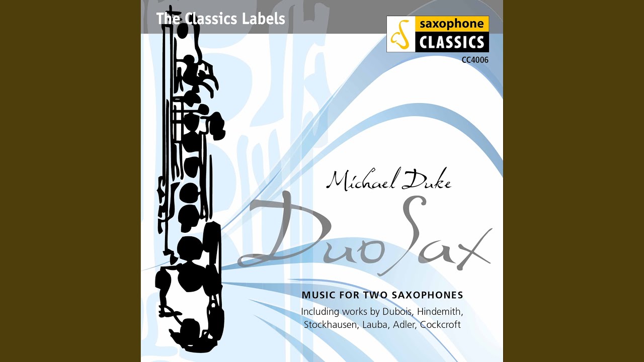 6 Caprices for 2 Saxophones: No. 1, Prélude