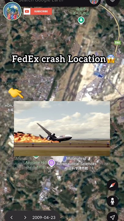 FedEx Flight 80 Crash Location😱 #googleearth #shorts