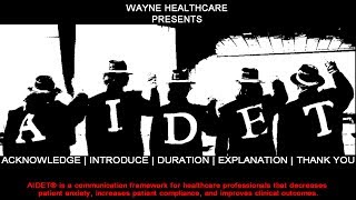 AIDET! - A Wayne HealthCare Parody of Michael Jackson's Beat It