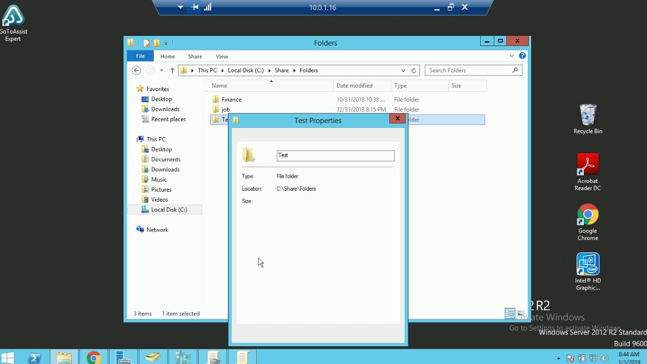 Setup Map drive GPO in Windows Server 2012 R2 - YouTube