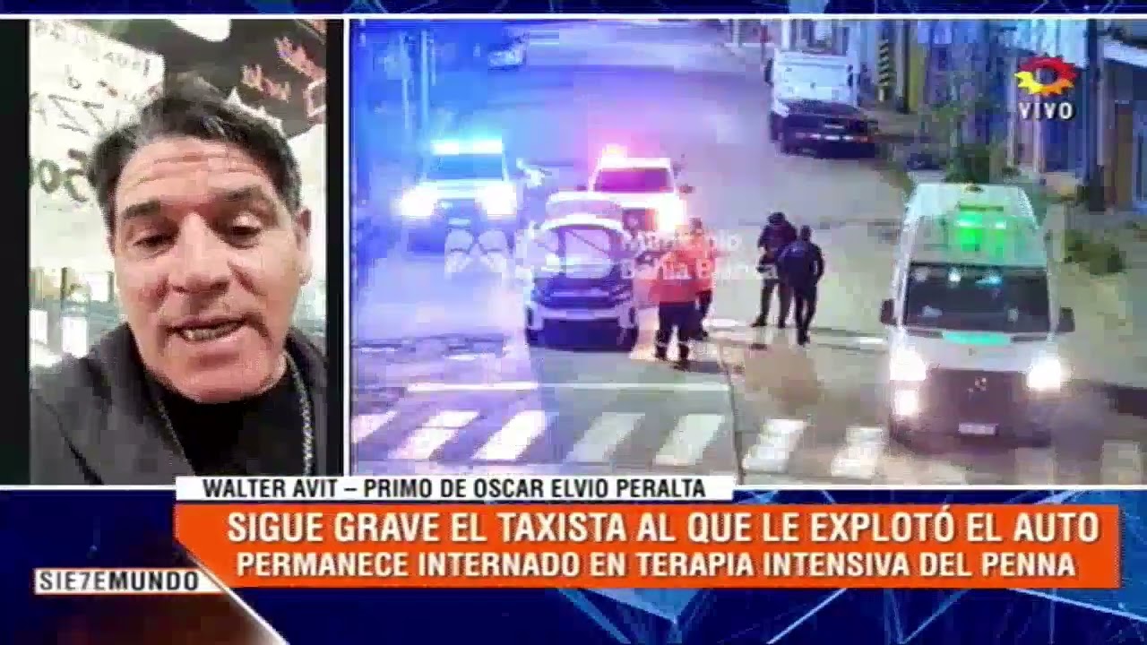 Campaña solidaria para ayudar a la familia del taxista herido en la explosión de su auto