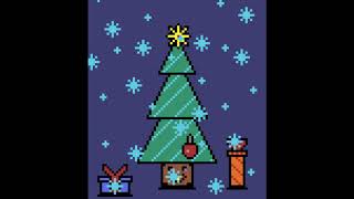 2 Pixel Art - Christmas Tree Vánoční Stromek