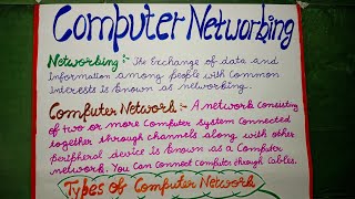 Computer networking chart #computer #computerchart #project #stepbystep