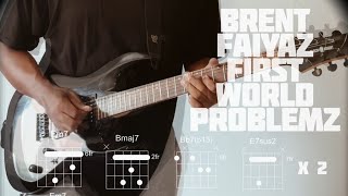 Celebrity Brent Faiyaz - First World Problemz (Guitar Cover/Tutorial) Wealth